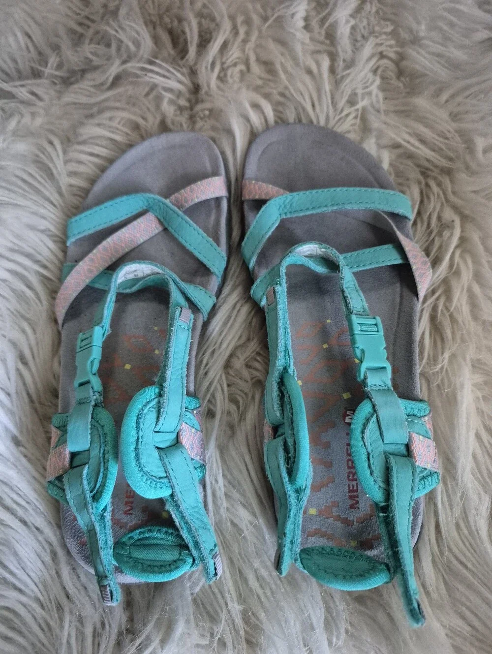 Merrel Women's Turquoise Strappy Casual Sandals
